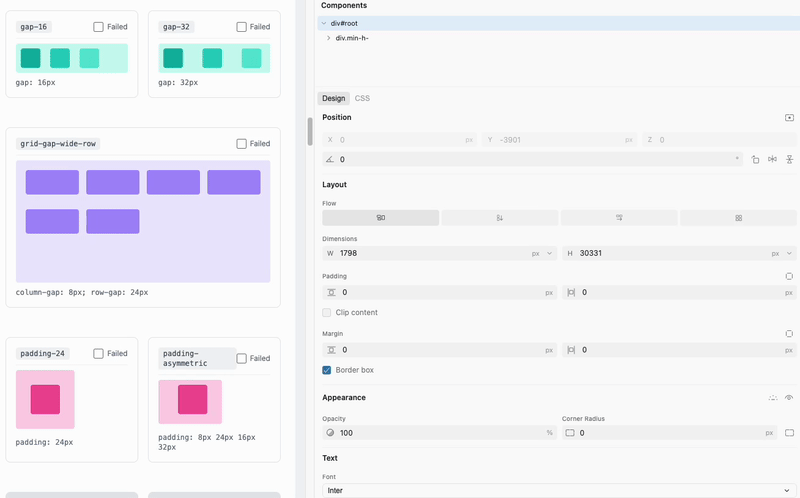 Key up/down grid and horizontal