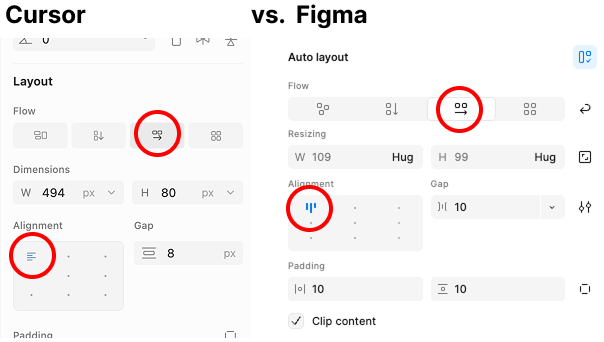 Alignment icons are wrong