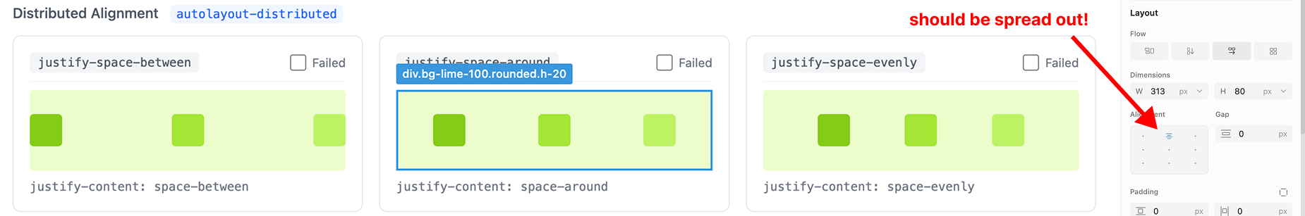 No horizontal or vertical distribution